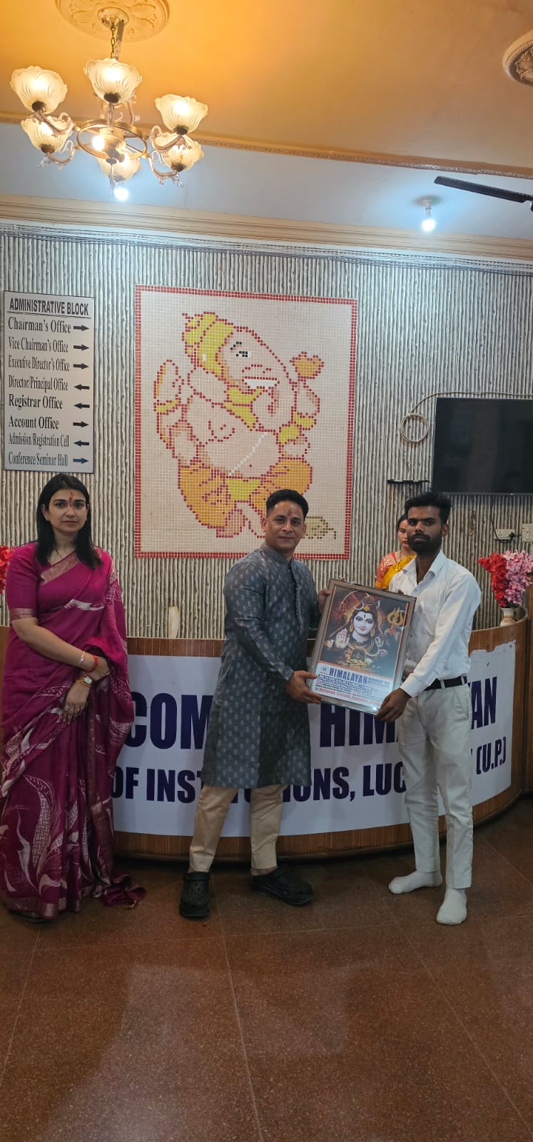 GIFT BY CHAIRMAIN OF HIMALAYAN INSTITUTE